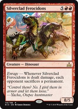 Silverclad Ferocidons 115 196 Rivals of Ixalan Singles Silverclad Ferocidons 115 196 Rivals of Ixalan Singles