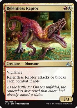 Relentless Raptor 169 196 Rivals of Ixalan Singles Relentless Raptor 169 196 Rivals of Ixalan Singles