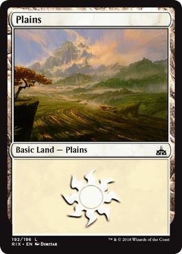 Plains 192 196 Rivals of Ixalan Singles Plains 192 196 Rivals of Ixalan Singles