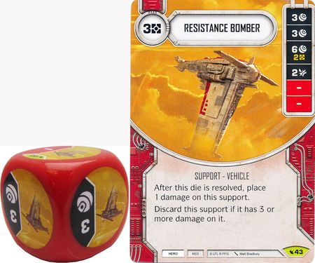Resistance Bomber 43 Rare Includes Premium Die Star Wars Destiny Legacies Singles Resistance Bomber 43 Rare Includes Premium Die Star Wars Destiny Legacies Singles