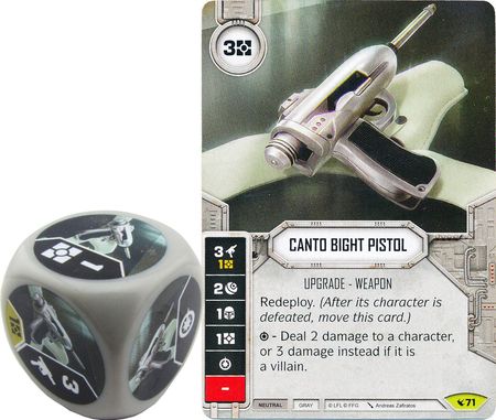 Canto Bight Pistol 71 Rare Includes Premium Die Star Wars Destiny Legacies Singles Canto Bight Pistol 71 Rare Includes Premium Die Star Wars Destiny Legacies Singles