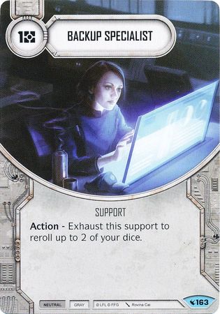 Backup Specialist 163 Common Star Wars Destiny Legacies Singles Backup Specialist 163 Common Star Wars Destiny Legacies Singles