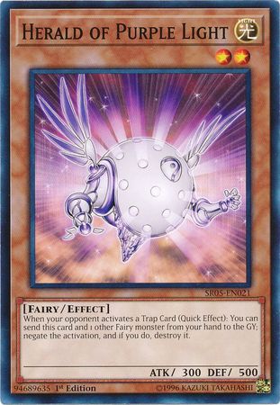 Herald of Purple Light SR05 EN021 Common 1st Edition Herald of Purple Light SR05 EN021 Common 1st Edition