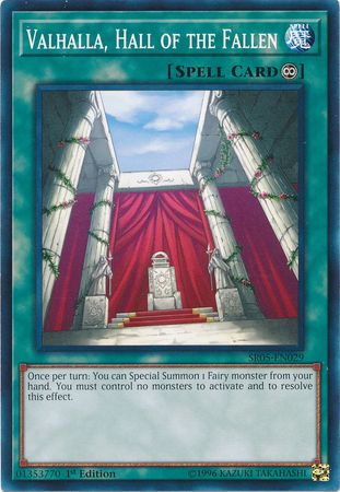 Valhalla Hall of the Fallen SR05 EN029 Common 1st Edition Wave of Light Singles Valhalla Hall of the Fallen SR05 EN029 Common 1st Edition Wave of Light Singles
