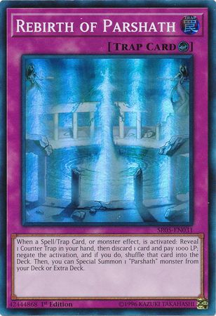 Rebirth of Parshath SR05 EN031 Super Rare 1st Edition Rebirth of Parshath SR05 EN031 Super Rare 1st Edition