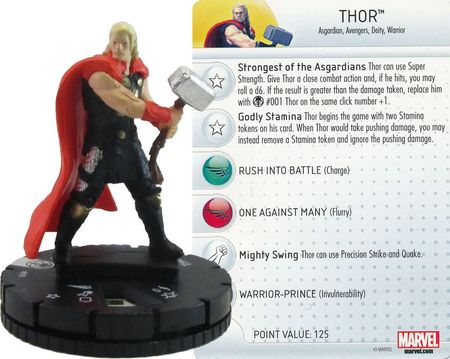 Marvel Heroclix Thor The Dark World Movie Gravity Feed 019 Thor Chase Rare 