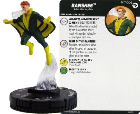 Banshee M17 006 Wizkids Promo Marvel Heroclix Banshee M17 006 Wizkids Promo Marvel Heroclix
