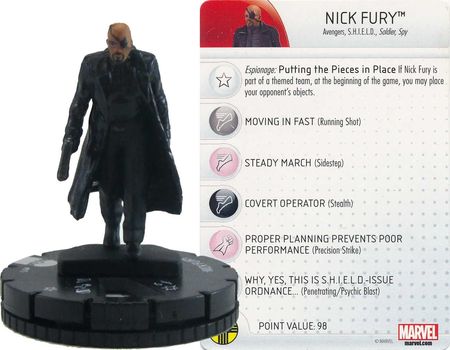 Nick Fury Agent Shield ~ HYDRA INFILTRATOR #015a HeroClix miniature #15a 