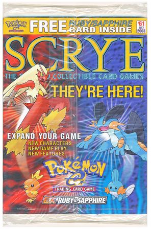 Sealed July 2003 SCRYE Magazine 61 w Ruby Sapphire Promo Card Gaming Magazines Sealed July 2003 SCRYE Magazine 61 w Ruby Sapphire Promo Card Gaming Magazines
