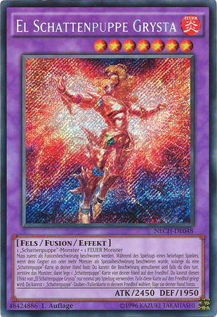 El Schattenpuppe Grysta NECH DE048 Secret Rare 1st Edition German Yugioh Cards El Schattenpuppe Grysta NECH DE048 Secret Rare 1st Edition German Yugioh Cards