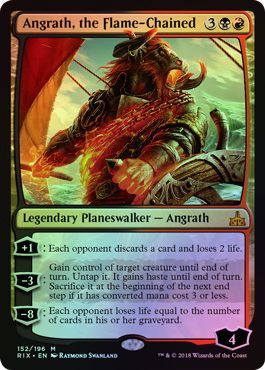 Angrath the Flame Chained 152 196 Foil Angrath the Flame Chained 152 196 Foil