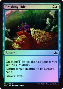 Crashing Tide 034 196 Foil Rivals of Ixalan Foil Singles Crashing Tide 034 196 Foil Rivals of Ixalan Foil Singles