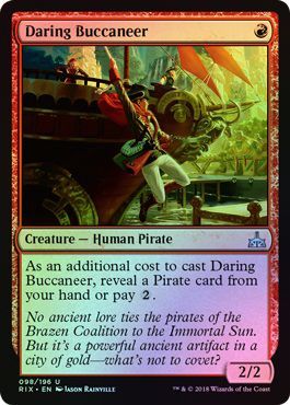 Daring Buccaneer 098 196 Foil Rivals of Ixalan Foil Singles Daring Buccaneer 098 196 Foil Rivals of Ixalan Foil Singles