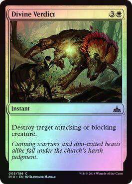 Divine Verdict 005 196 Foil Rivals of Ixalan Foil Singles Divine Verdict 005 196 Foil Rivals of Ixalan Foil Singles