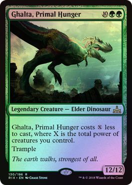 Ghalta Primal Hunger Foil 130 196 Rivals of Ixalan Foil Singles Ghalta Primal Hunger Foil 130 196 Rivals of Ixalan Foil Singles