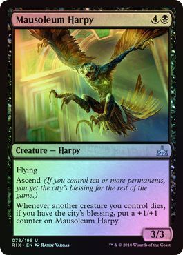 Mausoleum Harpy 078 196 Foil Rivals of Ixalan Foil Singles Mausoleum Harpy 078 196 Foil Rivals of Ixalan Foil Singles