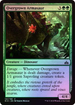 Overgrown Armasaur 141 196 Foil Overgrown Armasaur 141 196 Foil