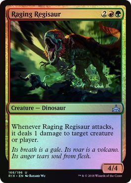 Raging Regisaur 168 196 Foil Raging Regisaur 168 196 Foil