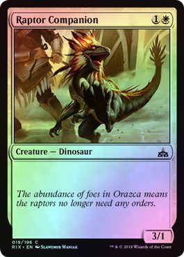 Raptor Companion 019 196 Foil Rivals of Ixalan Foil Singles Raptor Companion 019 196 Foil Rivals of Ixalan Foil Singles