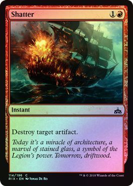 Shatter 114 196 Foil Rivals of Ixalan Foil Singles Shatter 114 196 Foil Rivals of Ixalan Foil Singles