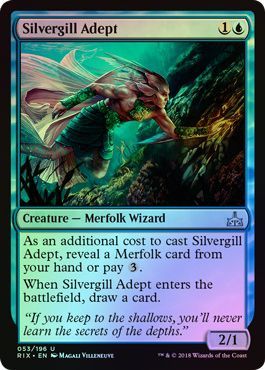 Silvergill Adept 053 196 Foil Rivals of Ixalan Foil Singles Silvergill Adept 053 196 Foil Rivals of Ixalan Foil Singles