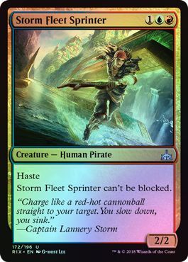 Storm Fleet Sprinter 172 196 Foil Rivals of Ixalan Foil Singles Storm Fleet Sprinter 172 196 Foil Rivals of Ixalan Foil Singles