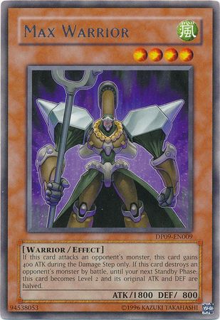 Max Warrior DP09 EN009 Rare Unlimited Max Warrior DP09 EN009 Rare Unlimited