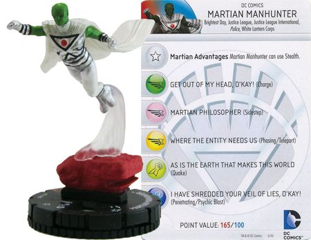 Martian Manhunter D16 001 Wizkids Promo DC Heroclix Martian Manhunter D16 001 Wizkids Promo DC Heroclix