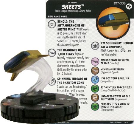 Skeets D17 006 Wizkids Promo DC Heroclix Heroclix WizKids Promos Skeets D17 006 Wizkids Promo DC Heroclix Heroclix WizKids Promos