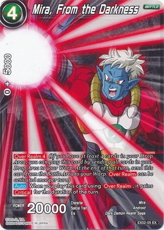 Mira From the Darkness EX02 05 Expansion Rare DBS Expansion Set 2 Dark Demon s Villains EX02 Mira From the Darkness EX02 05 Expansion Rare DBS Expansion Set 2 Dark Demon s Villains EX02