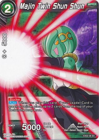 Majin Twin Shun Shun EX02 06 Expansion Rare DBS Expansion Set 2 Dark Demon s Villains EX02 Majin Twin Shun Shun EX02 06 Expansion Rare DBS Expansion Set 2 Dark Demon s Villains EX02