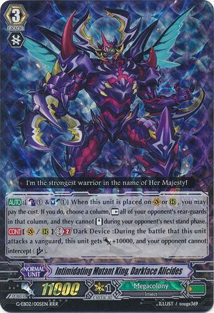 Intimidating Mutant King Darkface Alicides G EB02 005EN Triple Rare RRR Intimidating Mutant King Darkface Alicides G EB02 005EN Triple Rare RRR