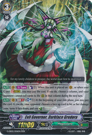 Evil Governor Darkface Gredora G EB02 006EN Triple Rare RRR Evil Governor Darkface Gredora G EB02 006EN Triple Rare RRR