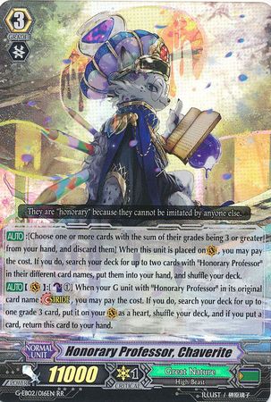 Honorary Professor Chaverite G EB02 016EN Double Rare RR G Extra Booster 2 The Awakening Zoo Singles Honorary Professor Chaverite G EB02 016EN Double Rare RR G Extra Booster 2 The Awakening Zoo Singles