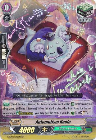 Automatism Koala G EB02 018EN Double Rare RR G Extra Booster 2 The Awakening Zoo Singles Automatism Koala G EB02 018EN Double Rare RR G Extra Booster 2 The Awakening Zoo Singles