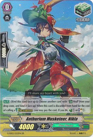 Anthurium Musketeer Nikla G EB02 022EN Double Rare RR Anthurium Musketeer Nikla G EB02 022EN Double Rare RR