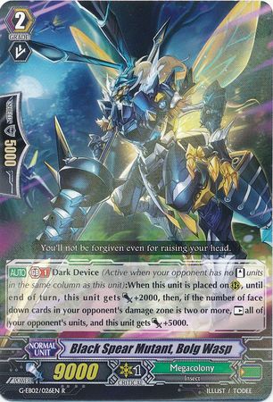 Black Spear Mutant Bolg Wasp G EB02 026EN Rare R Black Spear Mutant Bolg Wasp G EB02 026EN Rare R