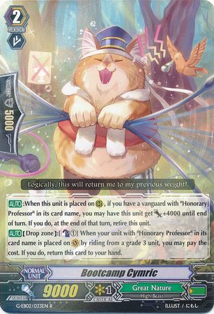 Bootcamp Cymric G EB02 033EN Rare R G Extra Booster 2 The Awakening Zoo Singles Bootcamp Cymric G EB02 033EN Rare R G Extra Booster 2 The Awakening Zoo Singles