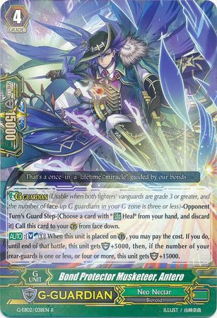 Bond Protector Musketeer Antero G EB02 038EN Rare R Bond Protector Musketeer Antero G EB02 038EN Rare R