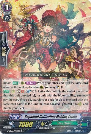 Repeated Cultivation Maiden Leslie G EB02 041EN Rare R G Extra Booster 2 The Awakening Zoo Singles Repeated Cultivation Maiden Leslie G EB02 041EN Rare R G Extra Booster 2 The Awakening Zoo Singles