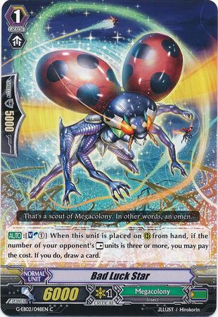 Bad Luck Star G EB02 048EN Common C G Extra Booster 2 The Awakening Zoo Singles Bad Luck Star G EB02 048EN Common C G Extra Booster 2 The Awakening Zoo Singles