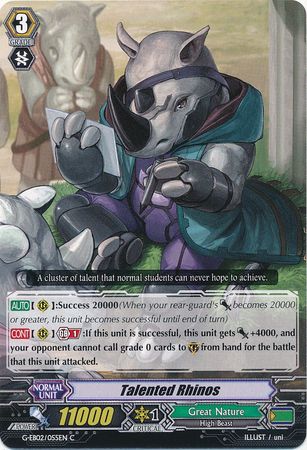 Talented Rhinos G EB02 055EN Common C Talented Rhinos G EB02 055EN Common C
