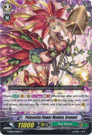 Poinsettia Flower Maiden Grennel G EB02 066EN Common C G Extra Booster 2 The Awakening Zoo Singles Poinsettia Flower Maiden Grennel G EB02 066EN Common C G Extra Booster 2 The Awakening Zoo Singles