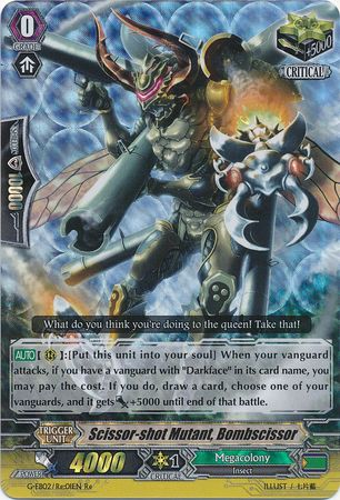 Scissor shot Mutant Bombscissor G EB02 Re 01EN Triple Rare RRR Scissor shot Mutant Bombscissor G EB02 Re 01EN Triple Rare RRR
