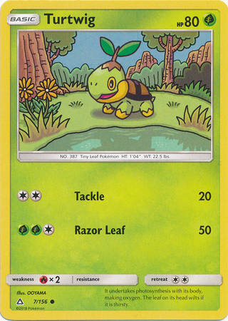 Turtwig 7 156 Common Sun Moon Ultra Prism Singles Turtwig 7 156 Common Sun Moon Ultra Prism Singles