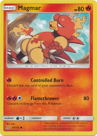 Magmar 18 156 Common Sun Moon Ultra Prism Singles Magmar 18 156 Common Sun Moon Ultra Prism Singles