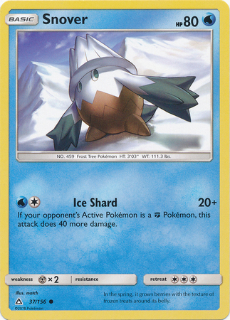 Snover 37 156 Common Sun Moon Ultra Prism Singles Snover 37 156 Common Sun Moon Ultra Prism Singles