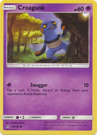 Croagunk 56 156 Common Sun Moon Ultra Prism Singles Croagunk 56 156 Common Sun Moon Ultra Prism Singles