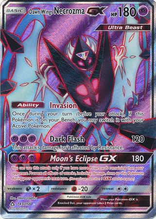 Serebii.net TCG Ultra Prism - #63 Dawn Wings Necrozma GX  Pokemon cards  legendary, Pokemon cards, Cool pokemon cards