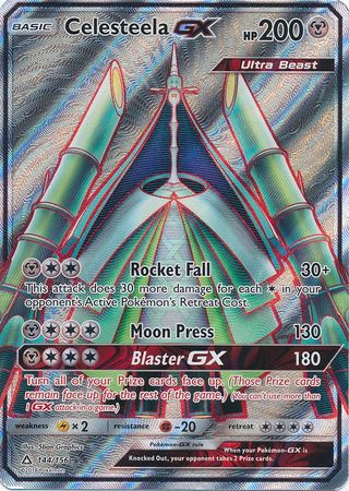 Pokemon Card Celesteela GX 162/156 Ultra Prism Secret Rainbow Rare Brand  New Values - MAVIN